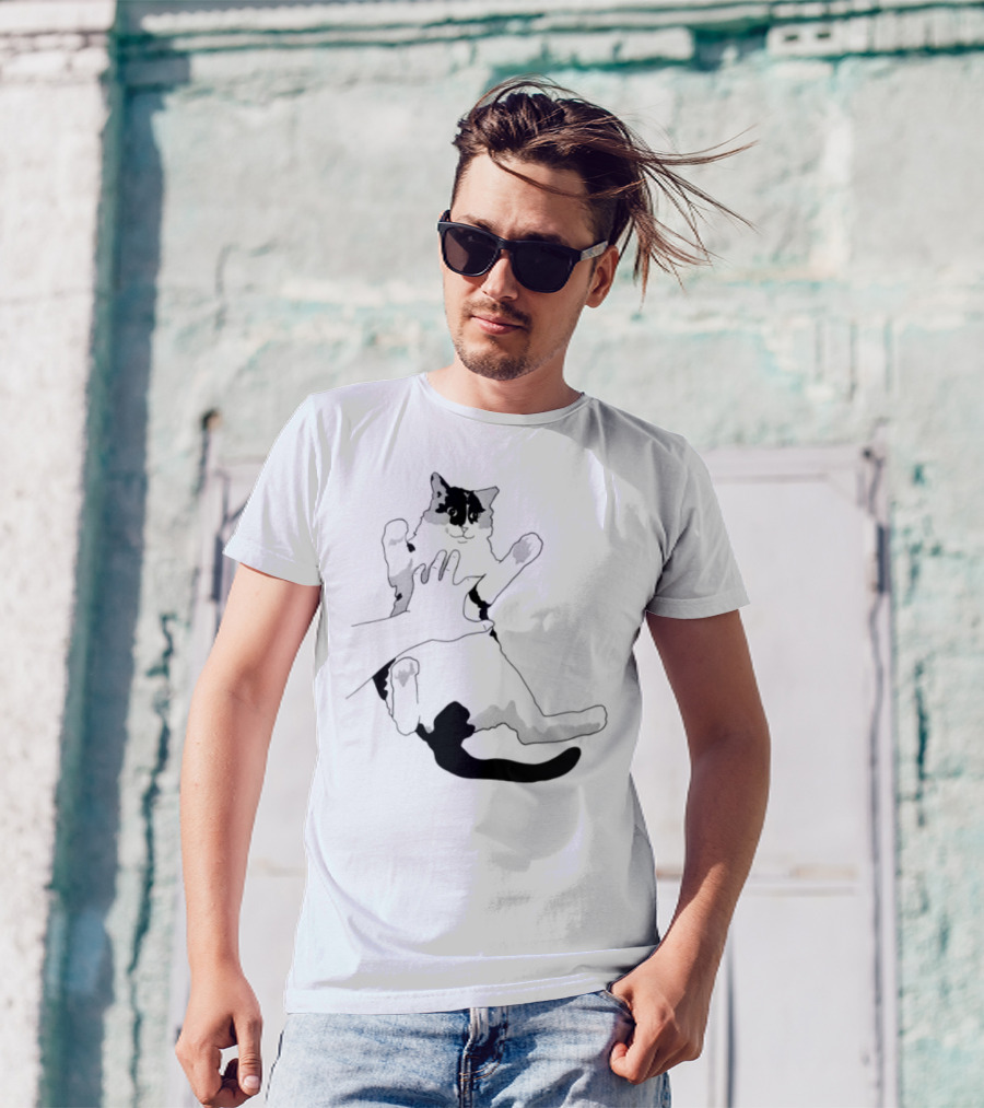 MK Belly Rub Cat Paws Cute Playful Kitten T-Shirt