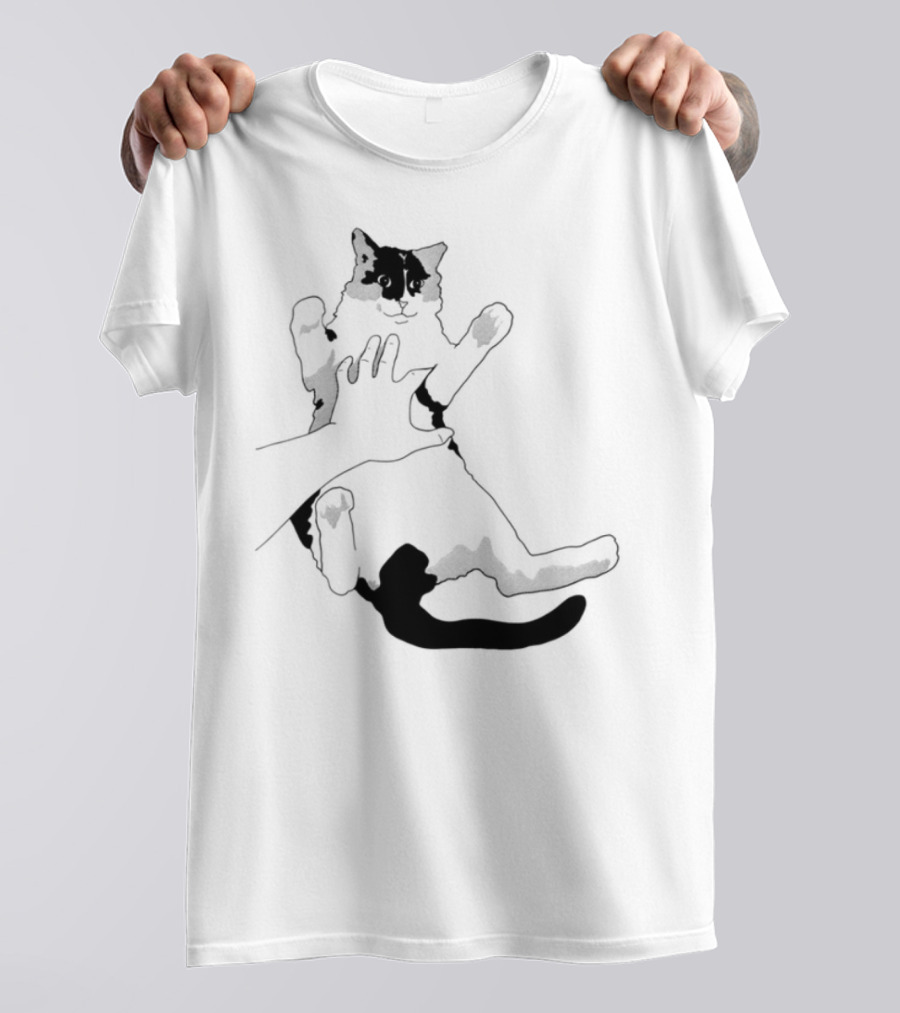 MK Belly Rub Cat Paws Cute Playful Kitten T-Shirt