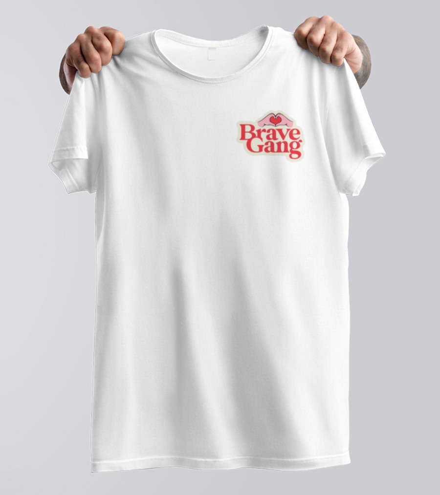 Shop The Bravest Brave Gang Heart Hands Icon T-Shirt
