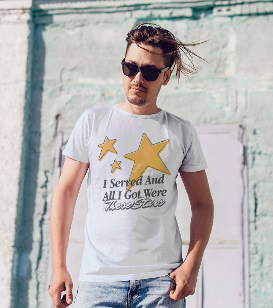 I Served And All I Got Were These Stars Sinjindrowning Curnty T-Shirt