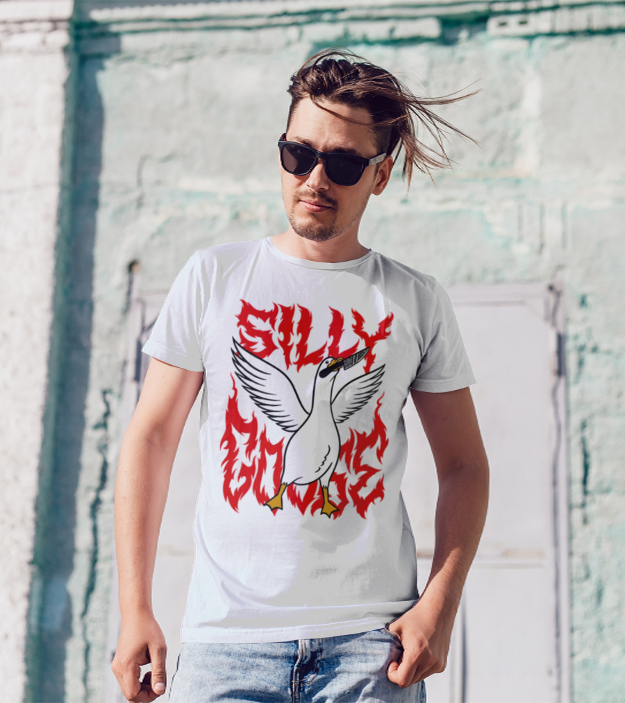 Silly Goose Tragic Girls Flame Style T-Shirt