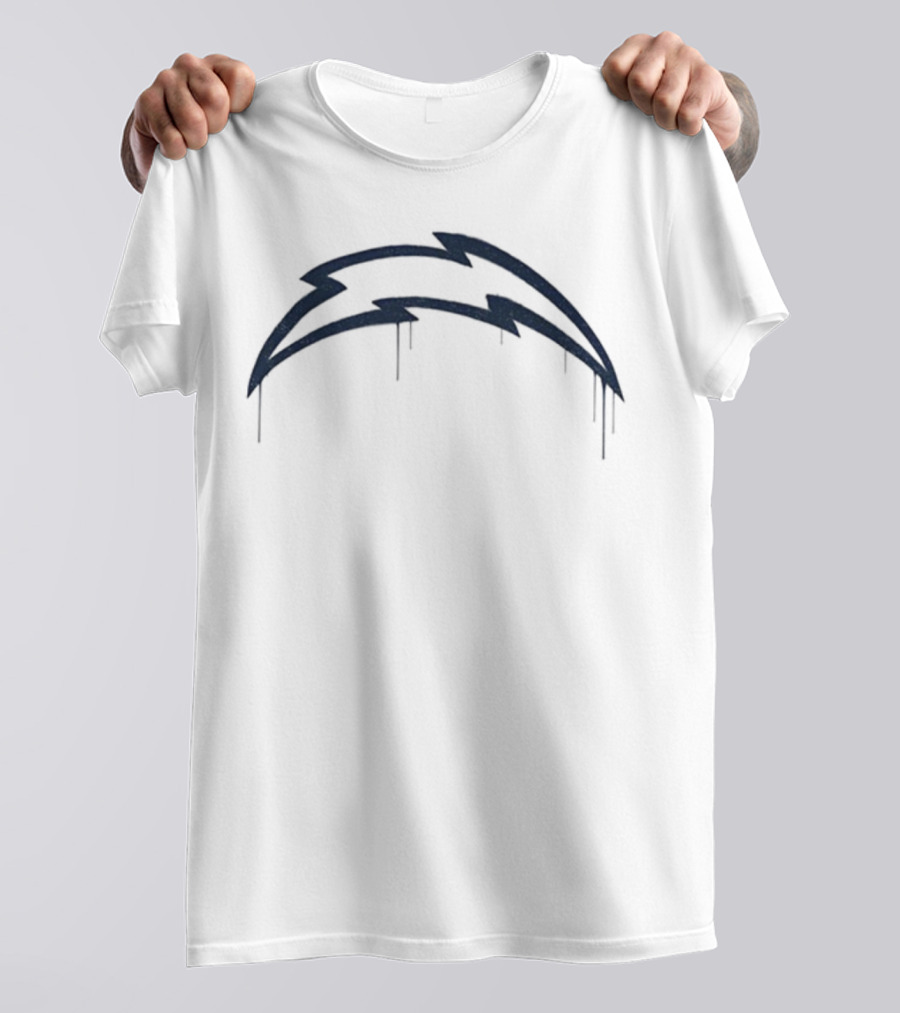 Bolt Dripz Los Angeles Chargers National Football League NFL 2025 T-Shirt