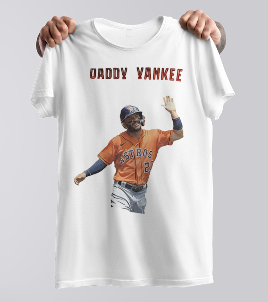 Daddy Yankee Jose Altuve Houston Astros Baseball Star T-Shirt