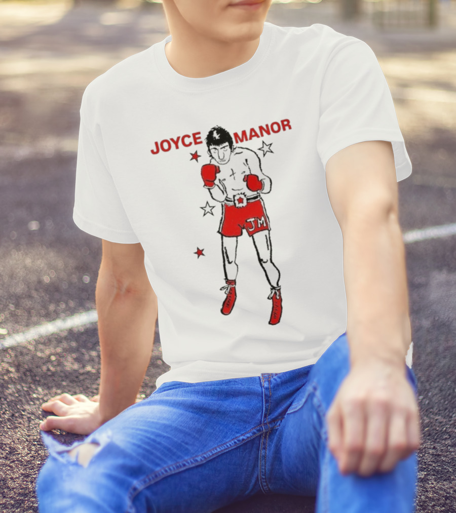 Joyce Manor JM Boxer With Red Gloves And Stars T-Shirt