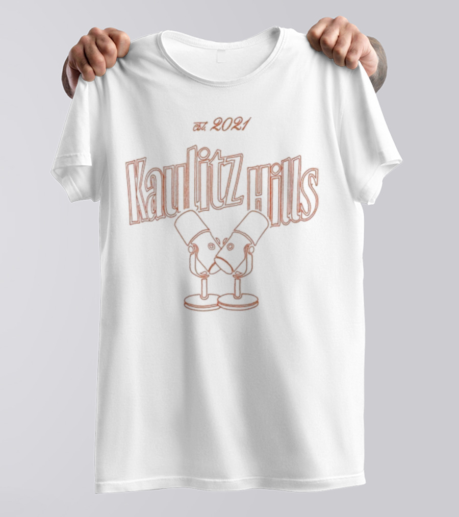 Kaulitz Hills Est 2021 Podcast Celebratory Mic Cheers T-Shirt