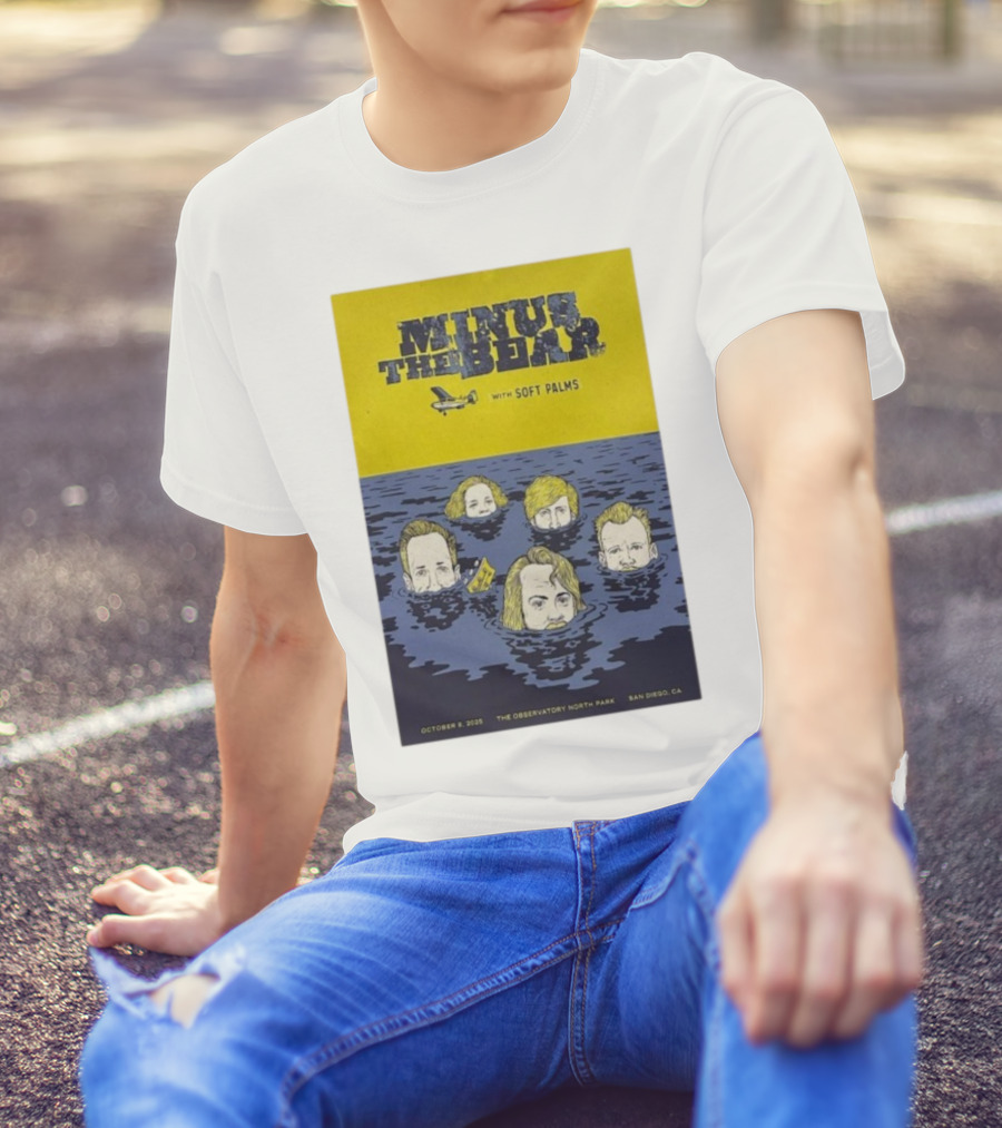 Minus The Bear With Soft Palms San Diego The Observatory North Park October 8 2025 T-Shirt