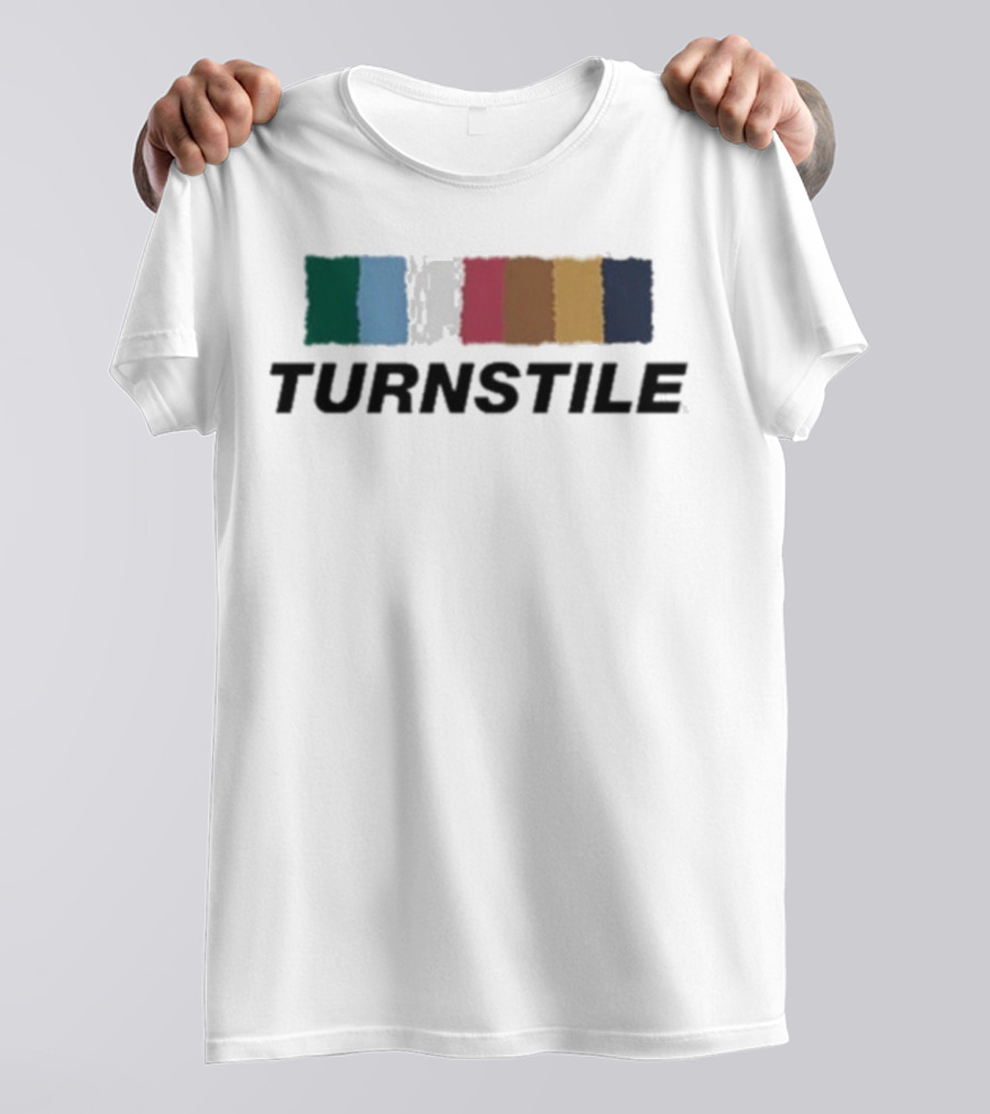 Turnstile Color Wall Palette Vibrant Stripes T-Shirt