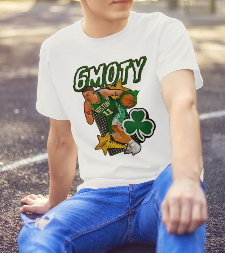 6Moty Boston Celtics Basketball Player Clover Stars T-Shirt