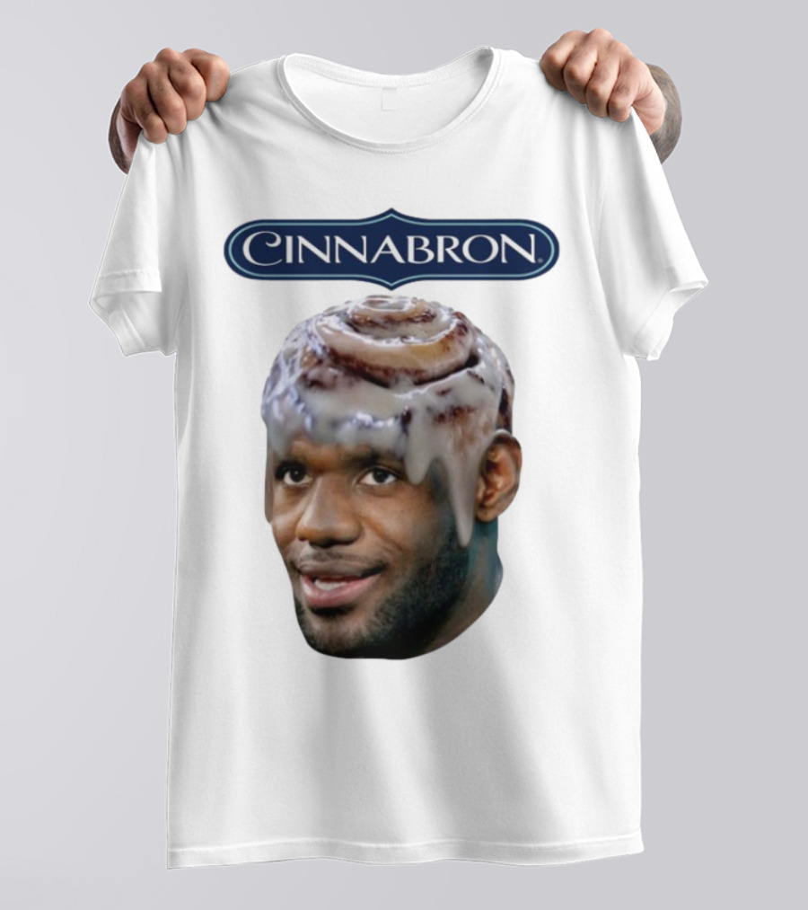 Cinnabron Cinnamon Roll Head Basketball Mashup T-Shirt
