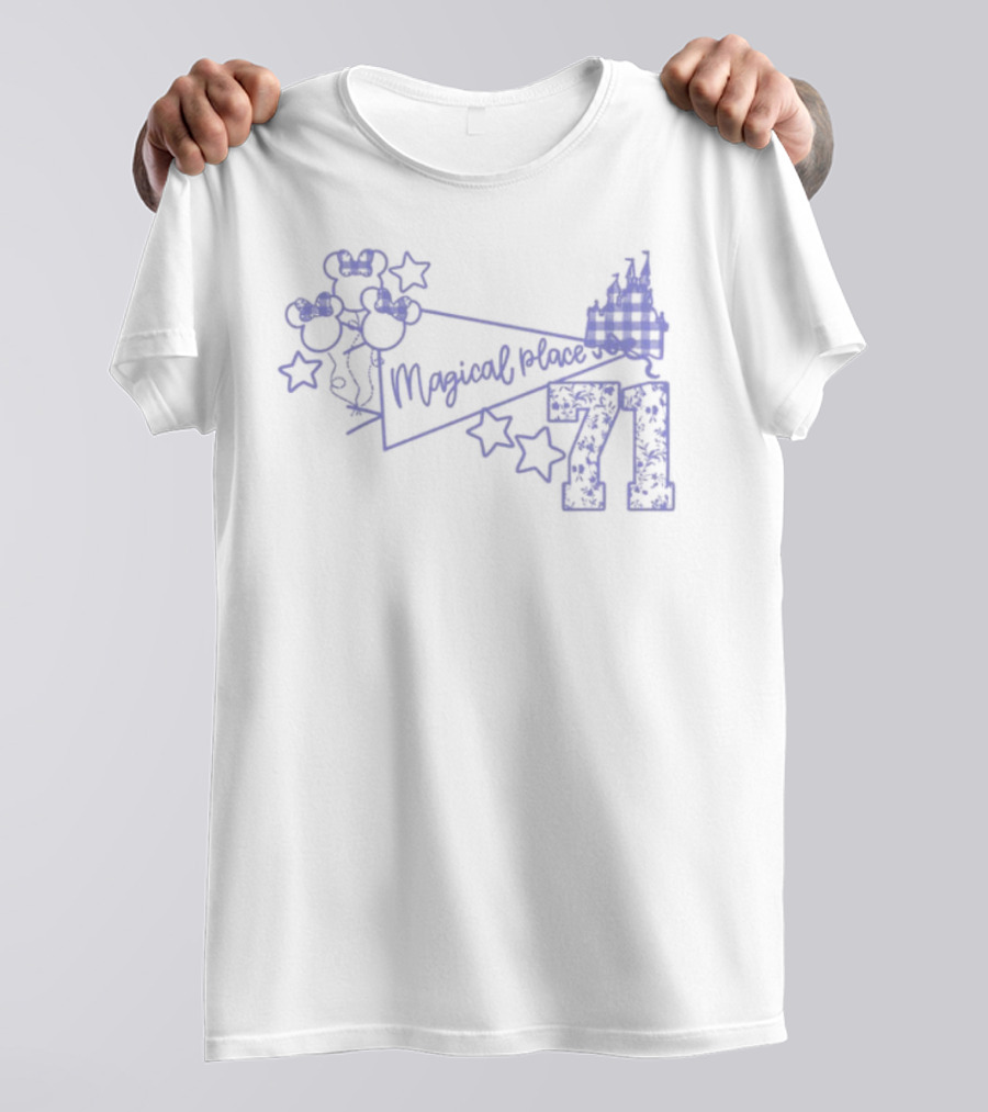 Magical Place Balloons Castle Stars Seventy-One T-Shirt