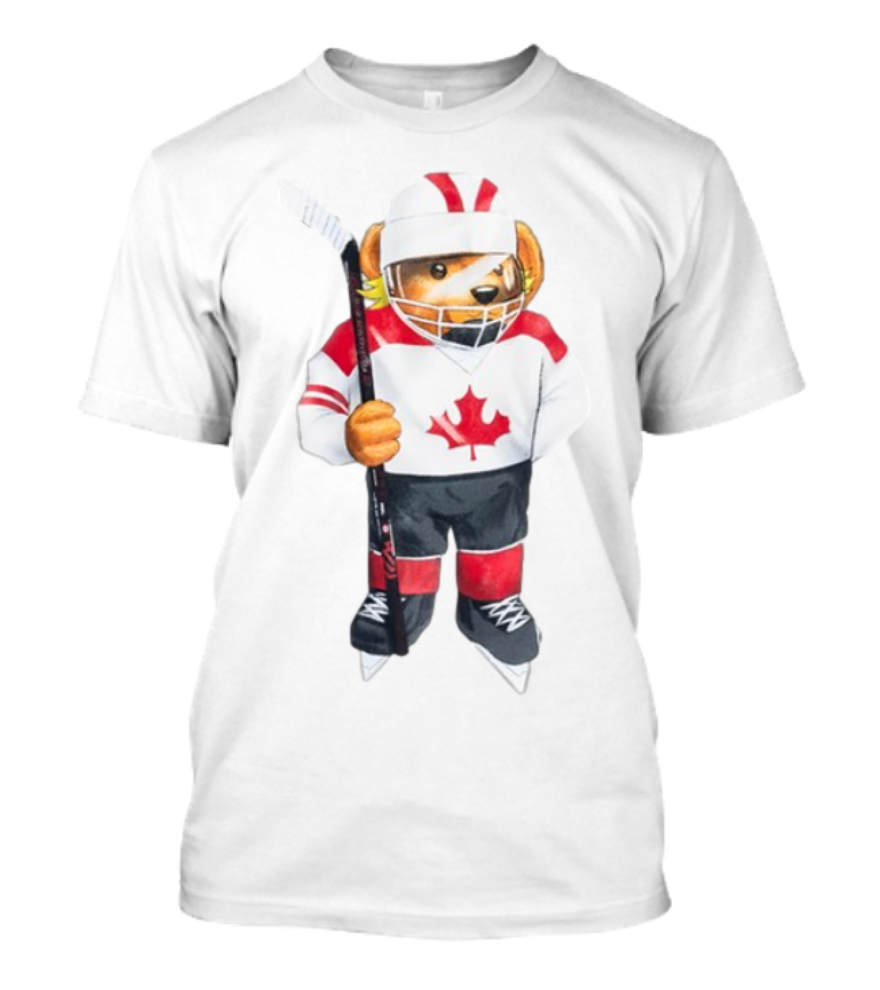 Marketstudios Market X Sherwood Canada Bear Hockey Player T-Shirt