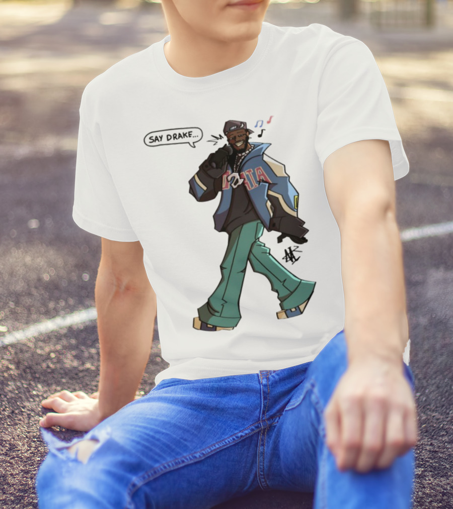 Windandsea Kendrick Lamar Say Drake Illustration T-Shirt