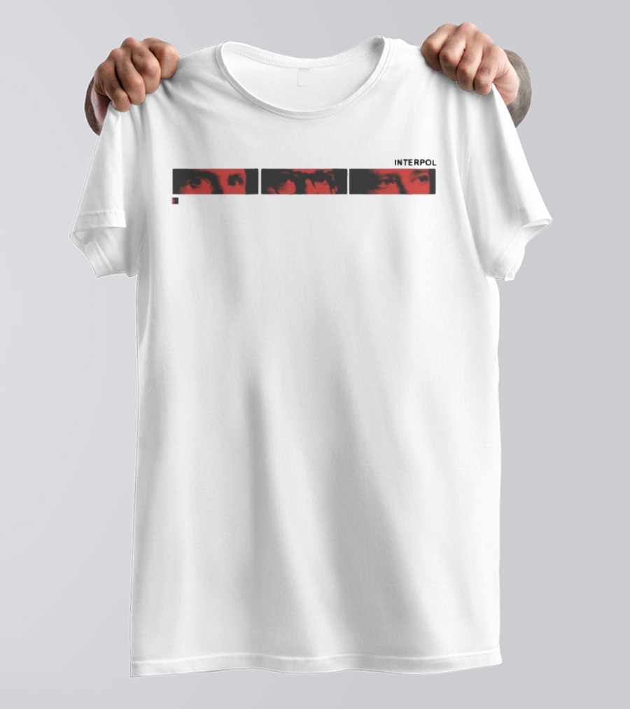 Interpol Band Red Eyes Photo Imagery T-Shirt