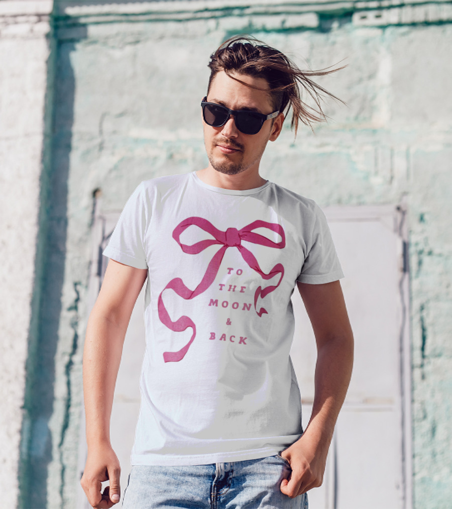 To The Moon And Back Pink Ribbon T-Shirt
