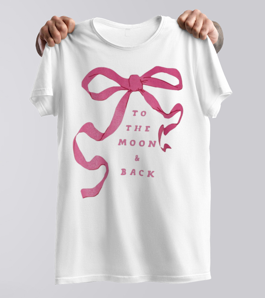 To The Moon And Back Pink Ribbon T-Shirt