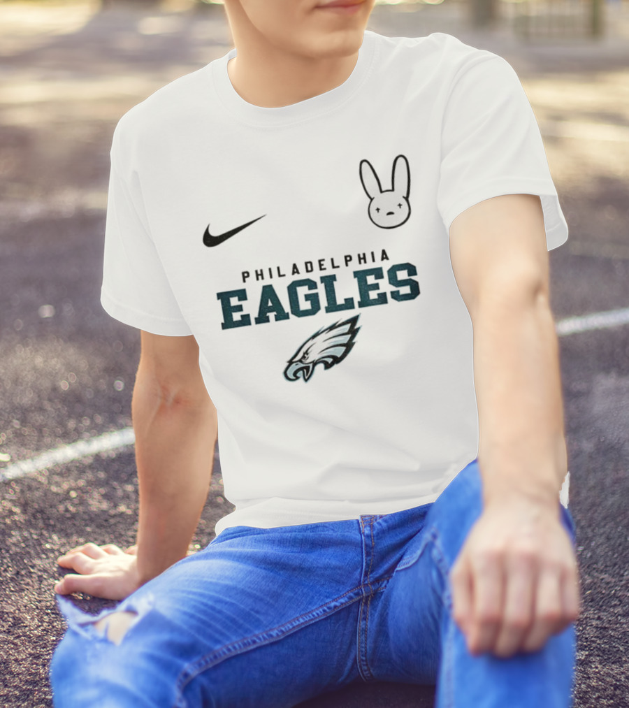 Bad Bunny Nike Philadelphia Eagles NFL 2025 Collaboration T-Shirt