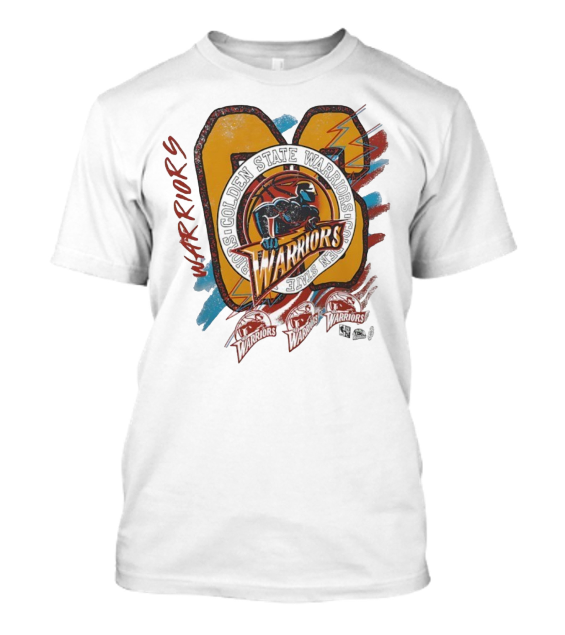 Golden State Warriors Vintage Basketball Warrior Emblem T-Shirt