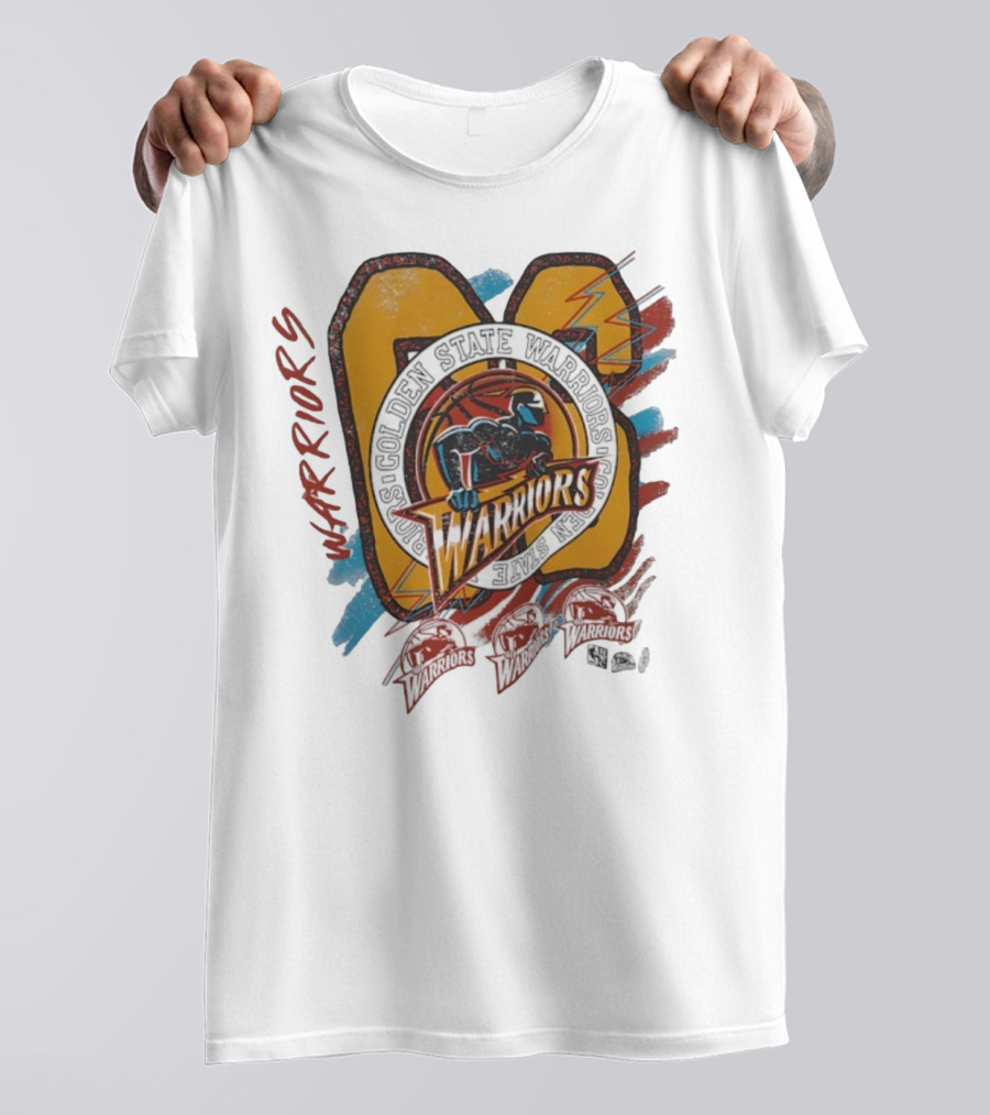 Golden State Warriors Vintage Basketball Warrior Emblem T-Shirt