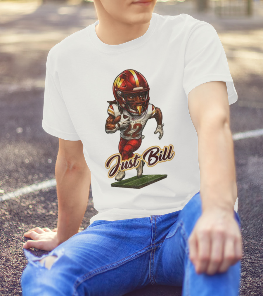 Just Bill Jacory Croskey-Merritt Washington NFL Football Player T-Shirt