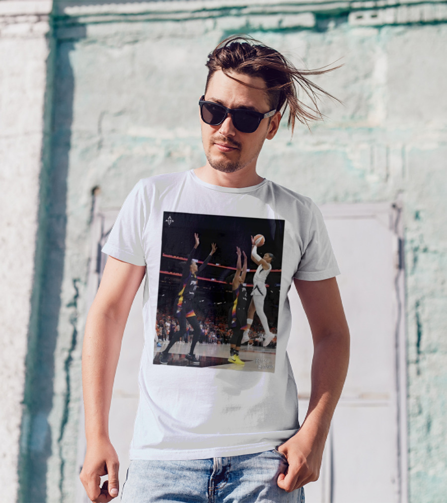 Las Vegas Aces Hang It In The Louvre Basketball Action Shot T-Shirt