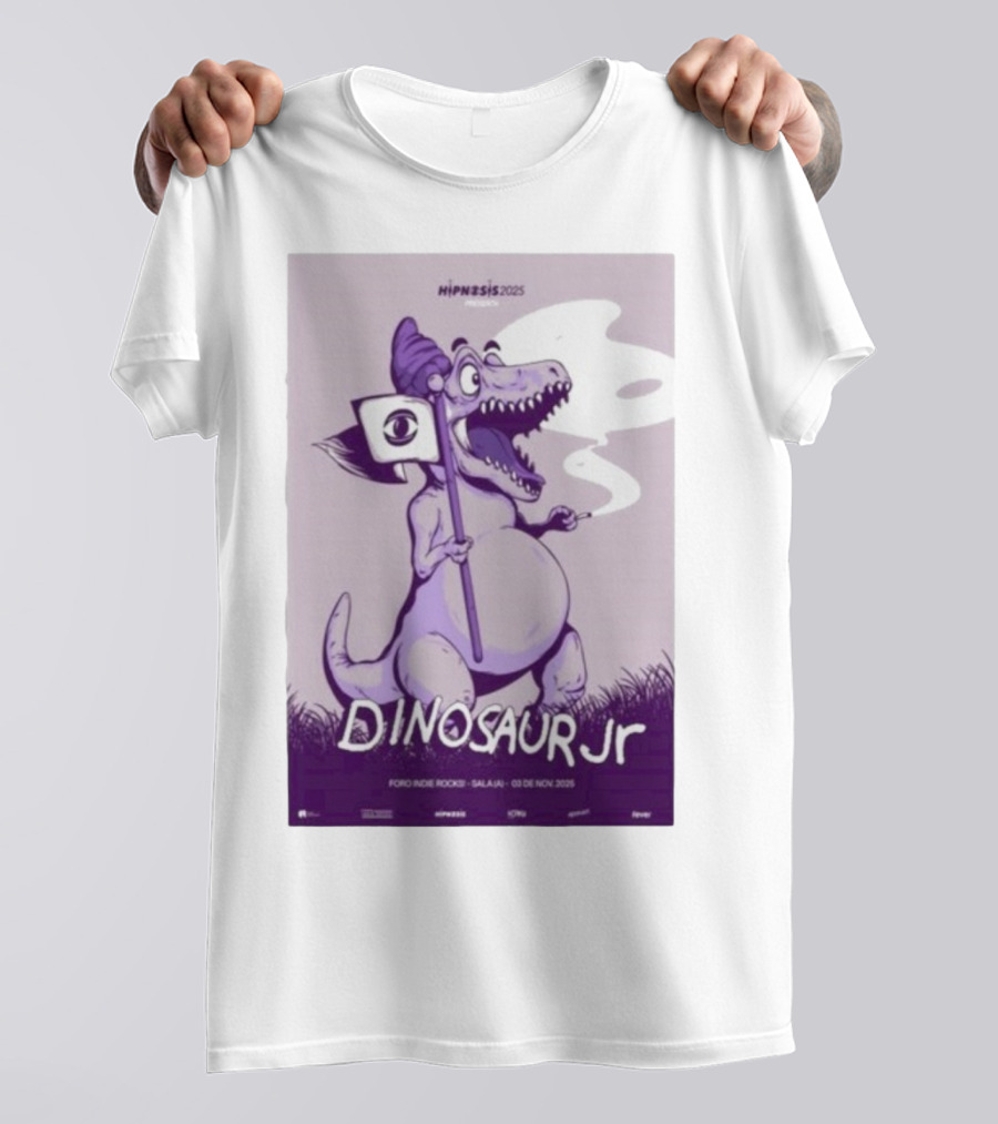 Dinosaur Jr. Hipnosis 2025 Mexico City Nov 3 Foro Indie Rocks T-Shirt