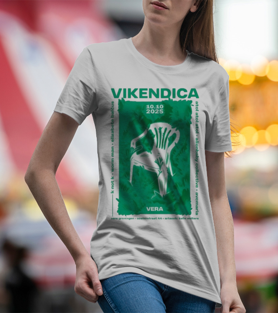 Vikendica 10.10.2025 Vera Chair Illustration In Greenery T-Shirt