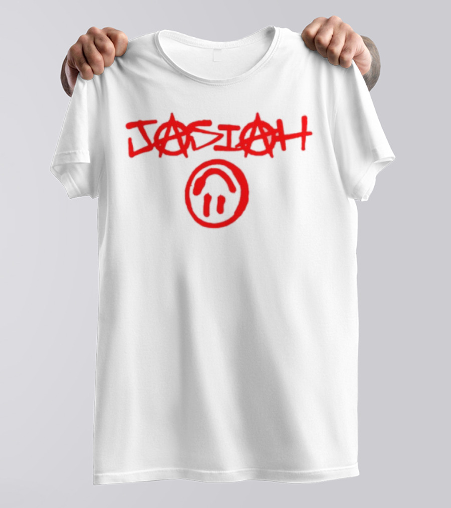 Jasiah Classic With Graffiti Style And Smiley Face T-Shirt