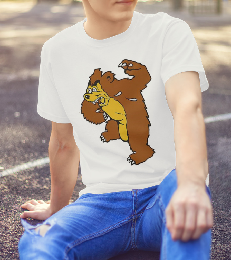 Montana Grizzlies Retro Monety Mascot Bear T-Shirt