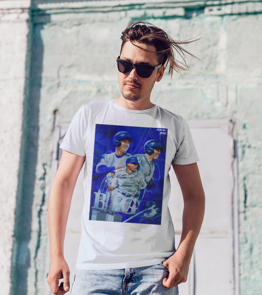 LA Big 3 IPlayers Jomboy Baseball Theme T-Shirt