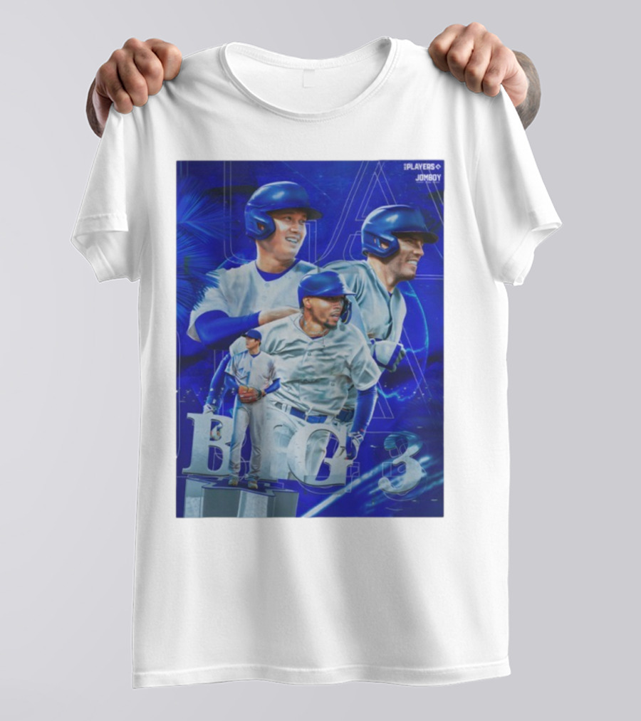 LA Big 3 IPlayers Jomboy Baseball Theme T-Shirt
