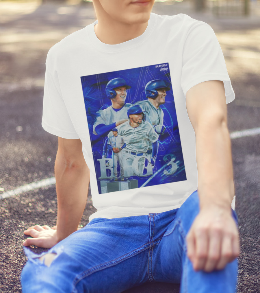 LA Big 3 IPlayers Jomboy Baseball Theme T-Shirt