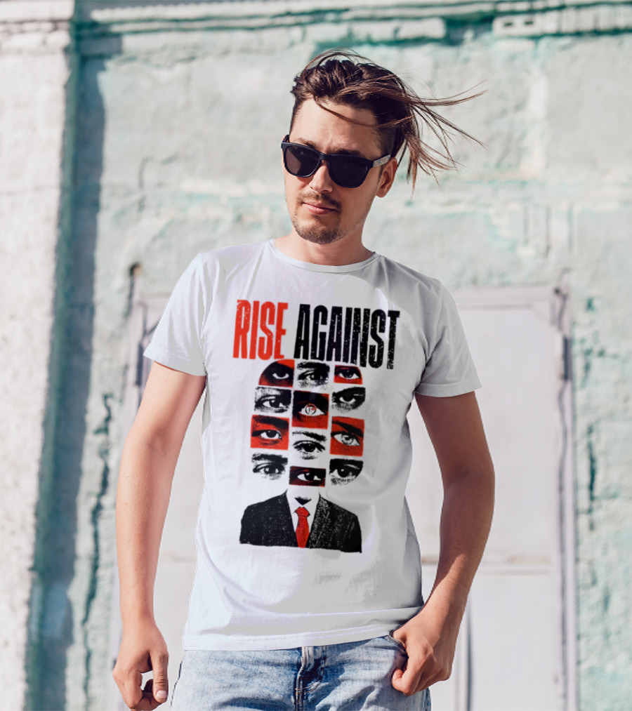 Rise Against Big Brother Surveillance Eyes Suit T-Shirt