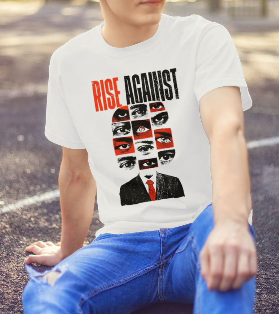 Rise Against Big Brother Surveillance Eyes Suit T-Shirt