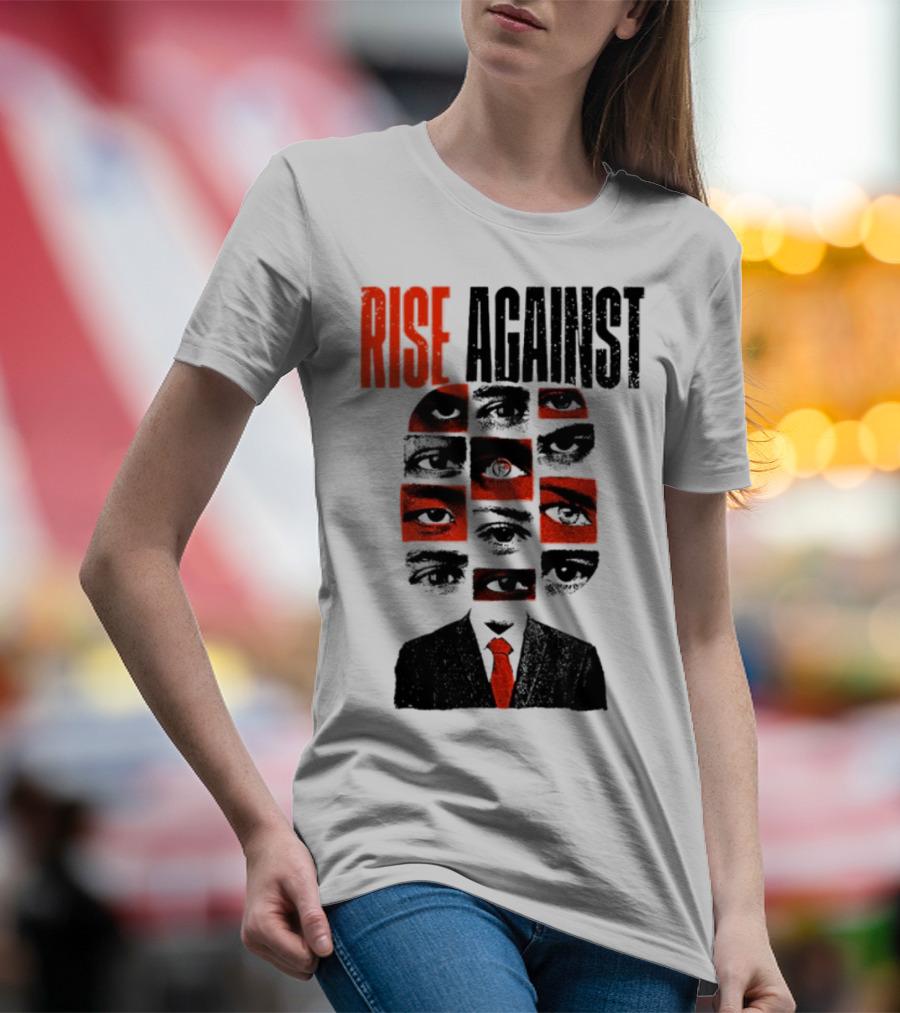 Rise Against Big Brother Surveillance Eyes Suit T-Shirt