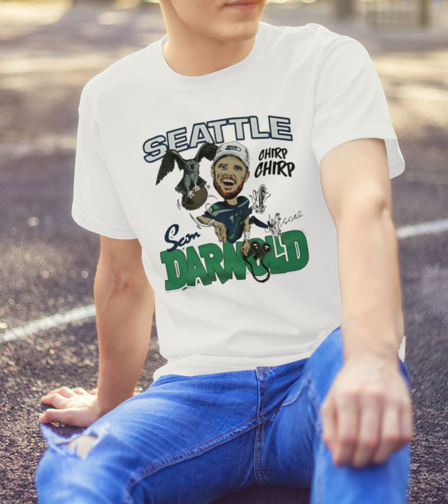 Seattle Seahawks Sam Darnold Chirp Chirp Signature T-Shirt