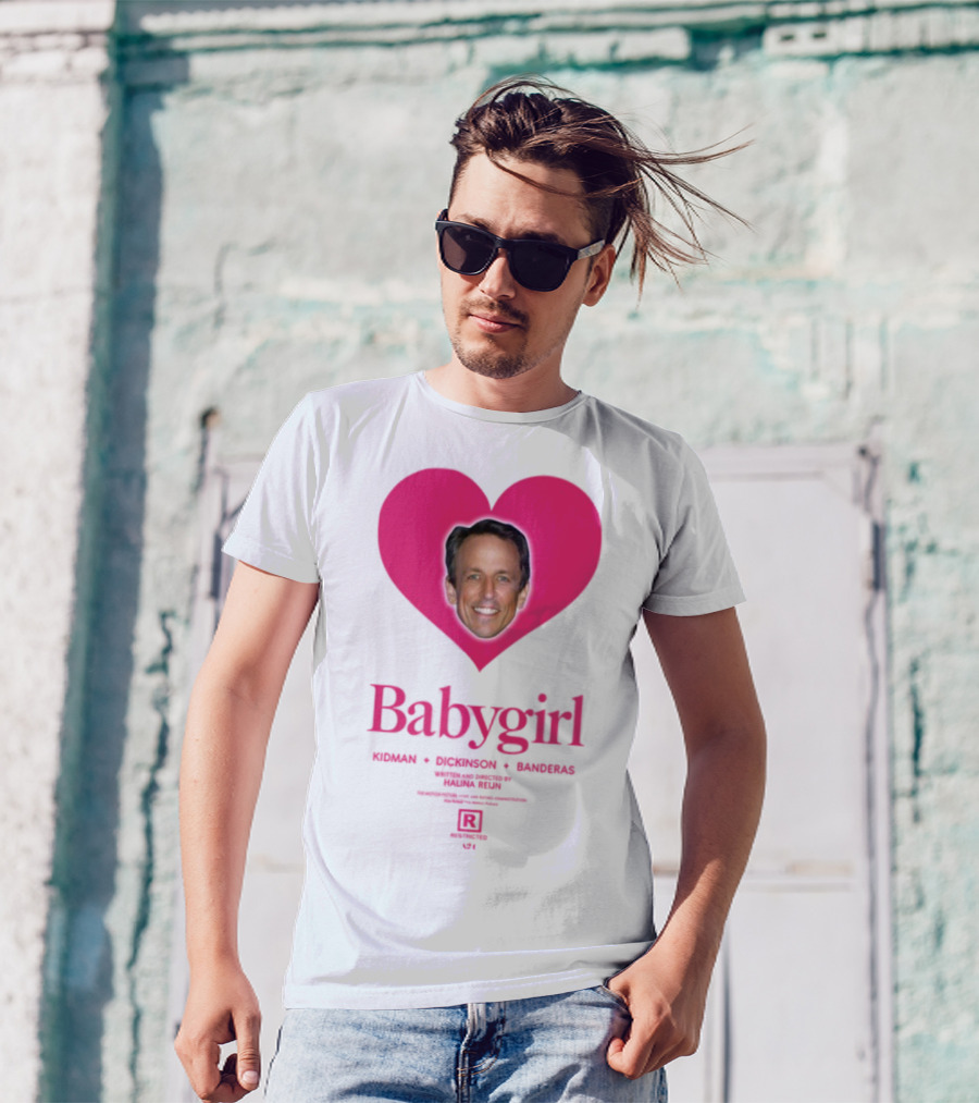 Seth Meyers Babygirl Heart Design T-Shirt