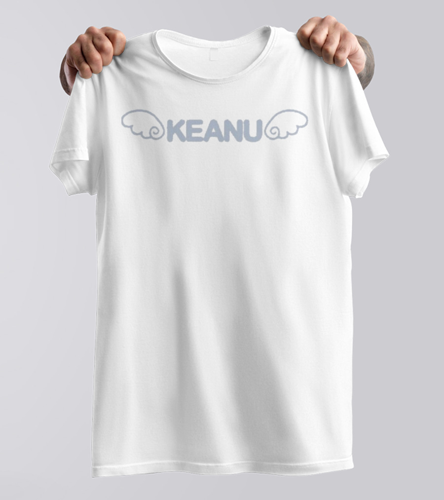 Keanu Angel Wings Micro Rib T-Shirt