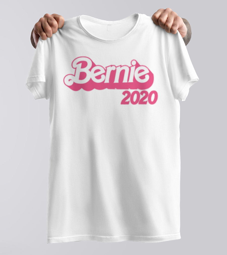 Bernie 2020 Barbie Style Logo Design T-Shirt