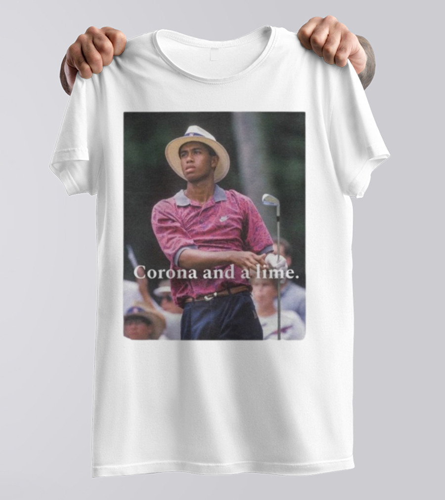 Corona And A Lime Golf Legend Iconic Style T-Shirt