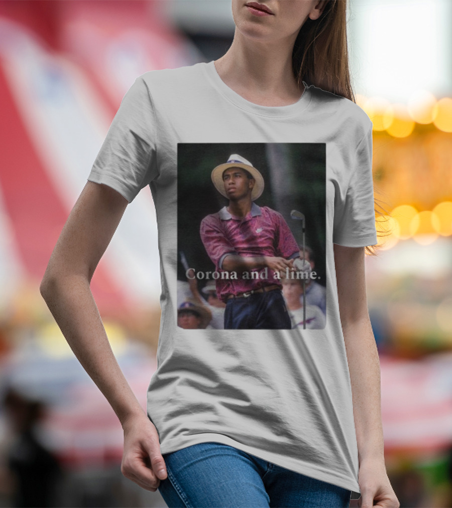 Corona And A Lime Golf Legend Iconic Style T-Shirt