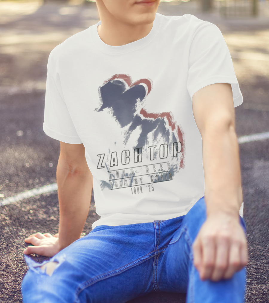 Zach Top Double Zach Hat Outline 1995 T-Shirt