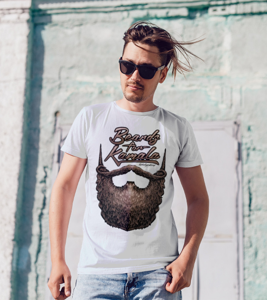 Beards For Kamala Philly Publicist Facial Hair Design T-Shirt