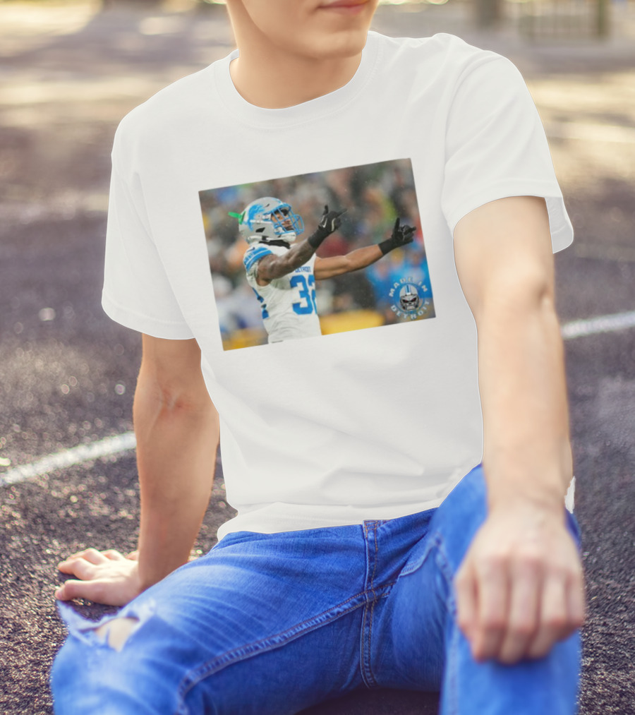 Detroit Lions Brian Branch Made In Detroit Football Celebration T-Shirt