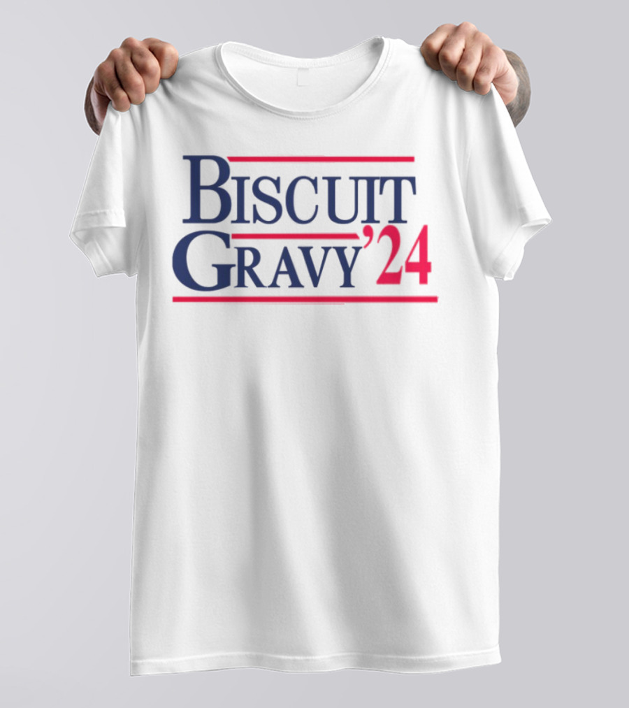 Biscuit Gravy '24 Red Blue T-Shirt