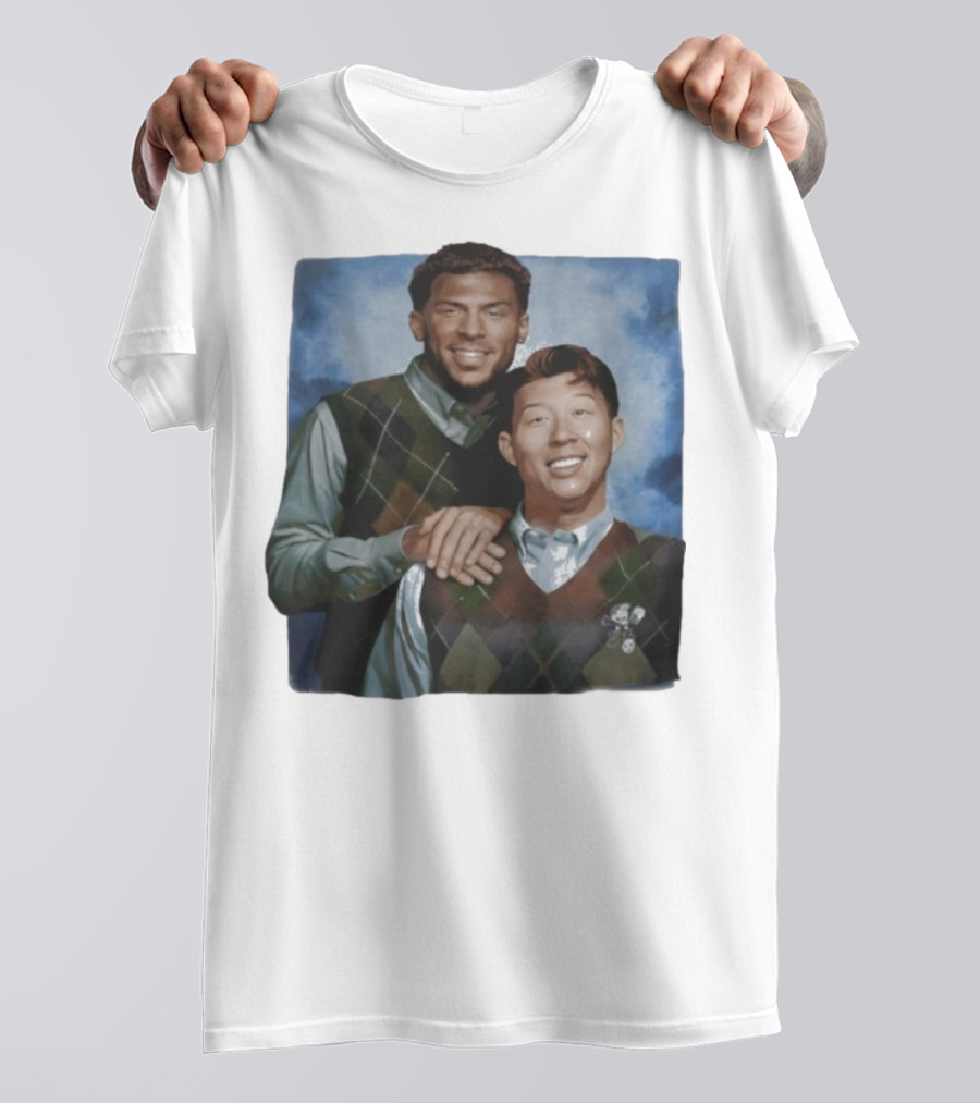 Denis Bouanga And Son Heung Min Los Angeles FC Step Brothers Vintage Style Comedy Parody Design T-Shirt