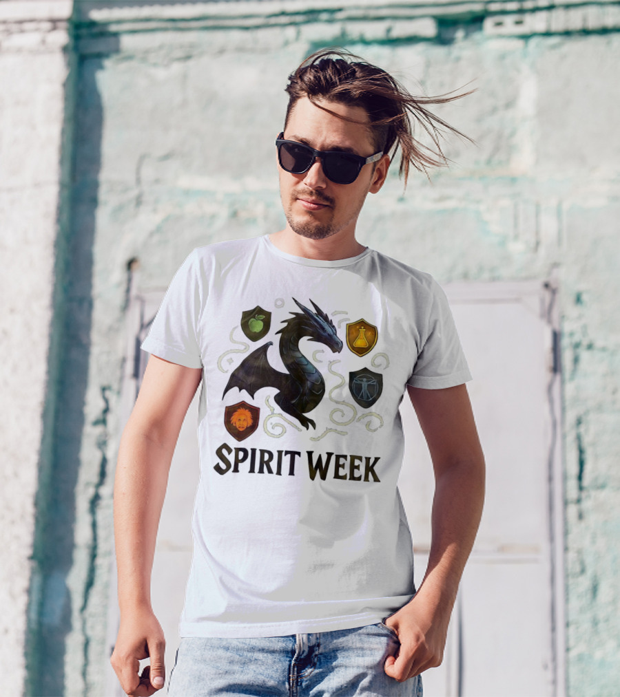 Dragon Shield Icons Spirit Week Design T-Shirt