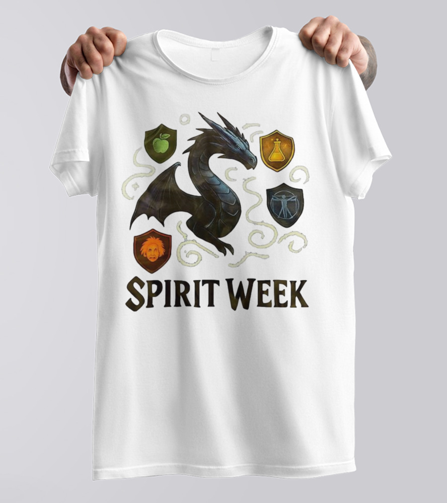 Dragon Shield Icons Spirit Week Design T-Shirt