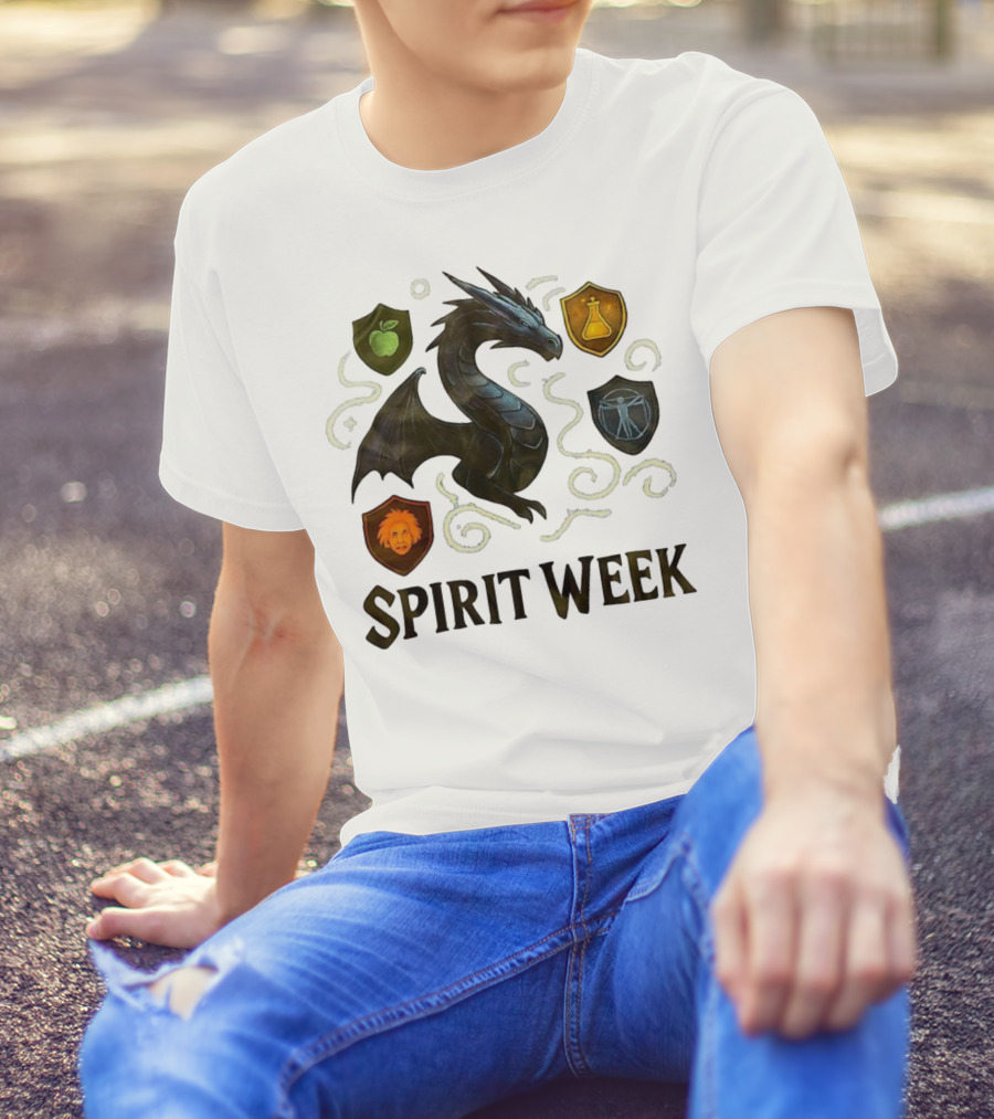 Dragon Shield Icons Spirit Week Design T-Shirt