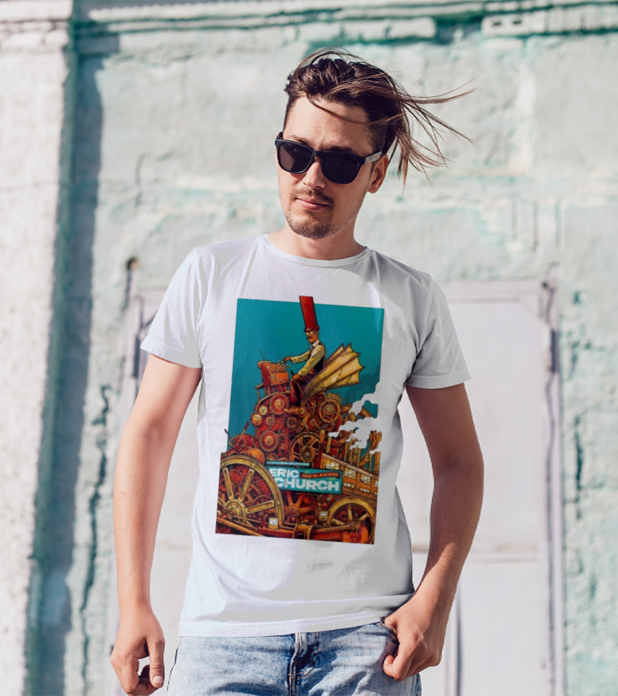 Eric Church The Outsiders Revival Tour Grand Rapids Oct 10 2025 Take The Machine T-Shirt