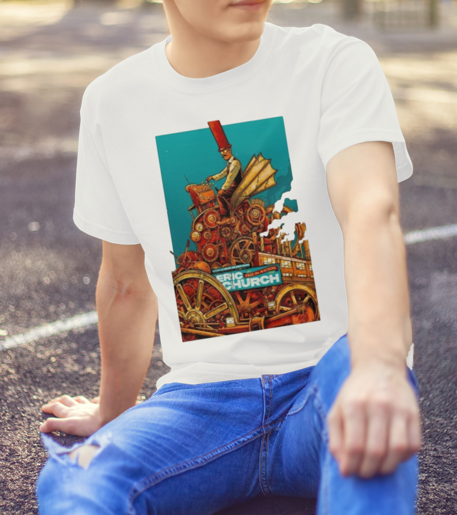 Eric Church The Outsiders Revival Tour Grand Rapids Oct 10 2025 Take The Machine T-Shirt